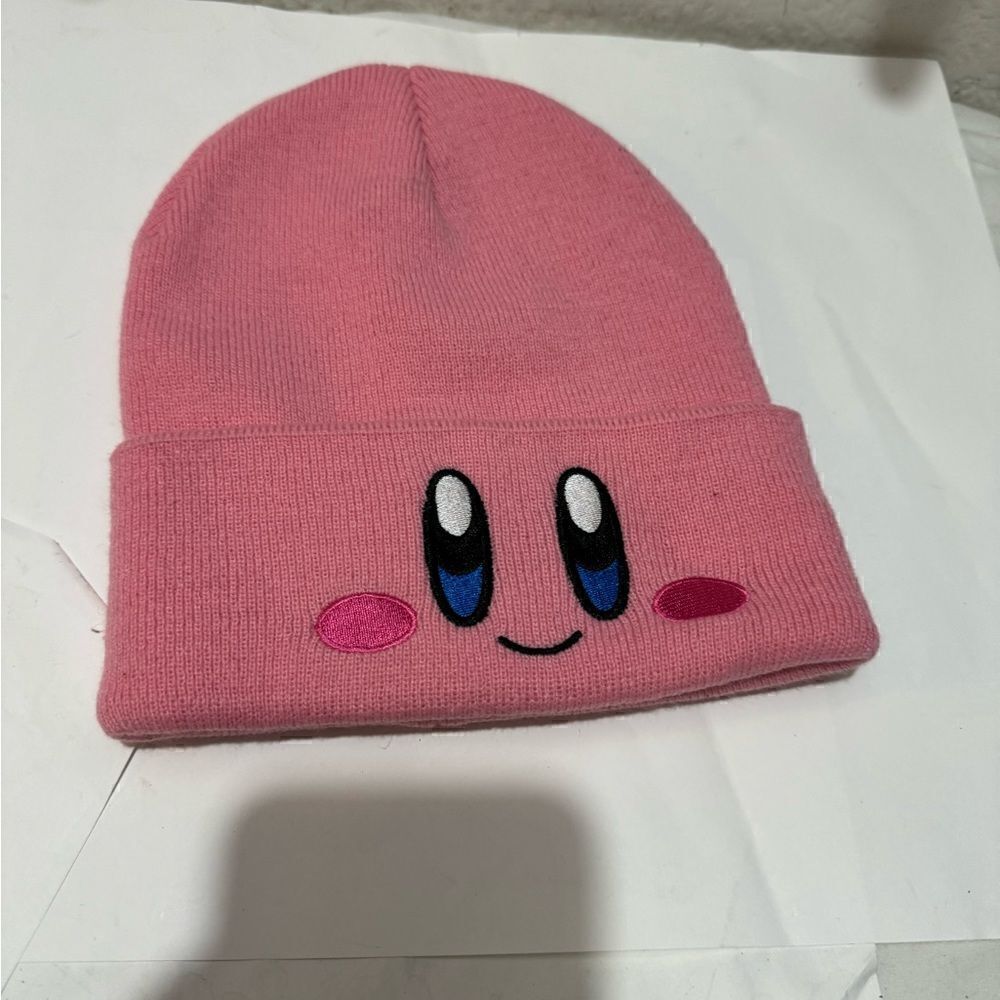 Nintendo Kirby Face Pink Beanie
